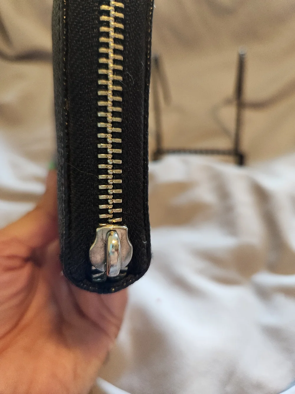 Michael Kors Black Textured Leather Wallet